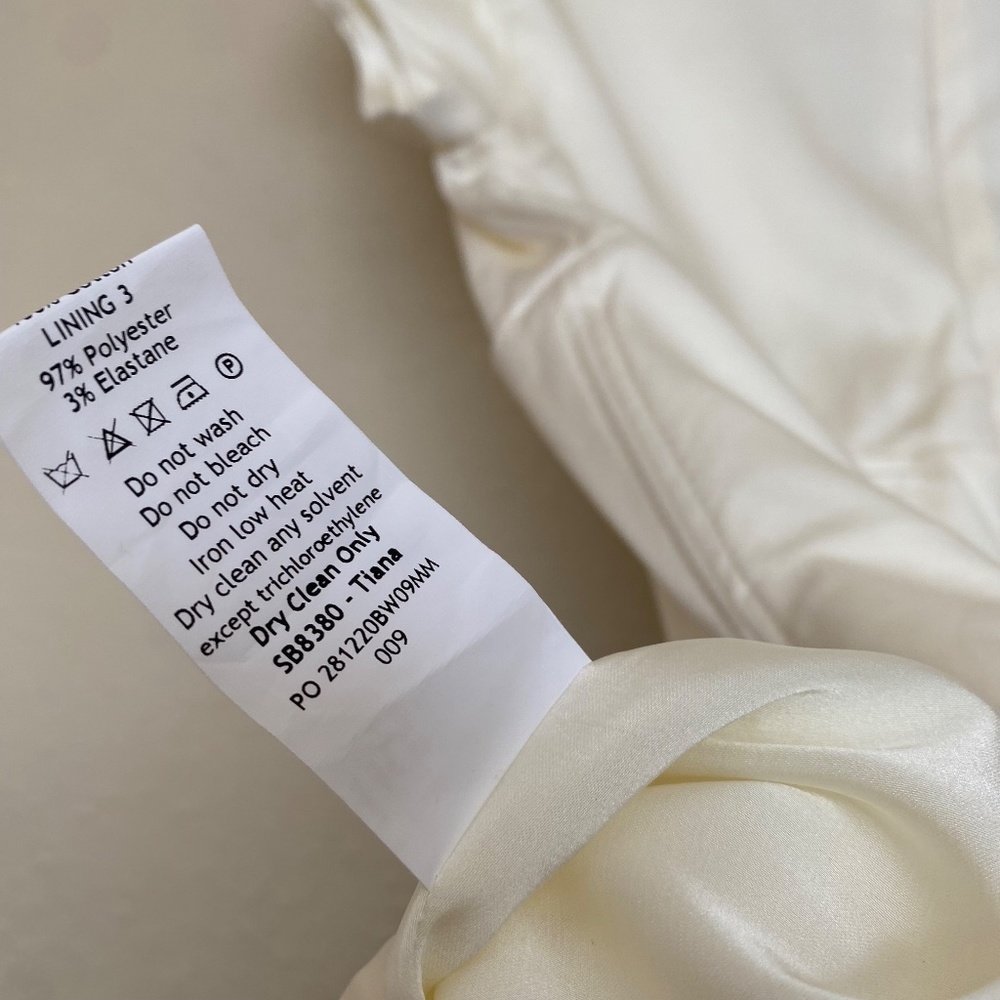 HOUSE OF CB‎ 'Tianna' Ivory white Ruffle Corset Dress  size M - Picture 12 of 14